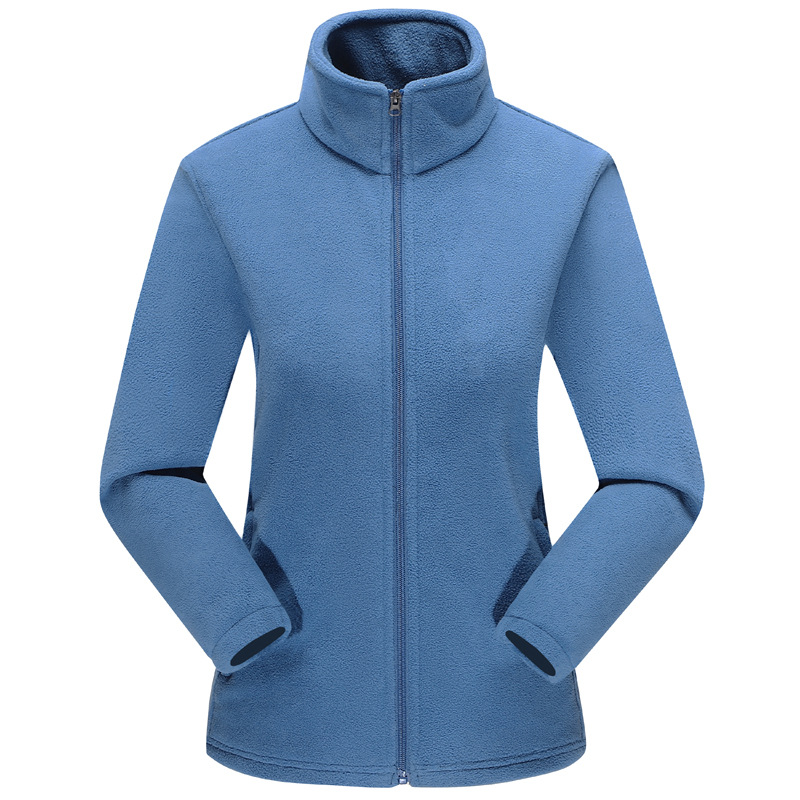 Couple's Fleece-lined Thickened Fleece-lined Jacket Composite Double-sided Polar Fleece Jacket Cardigan Fleece-lined Thickened Collar