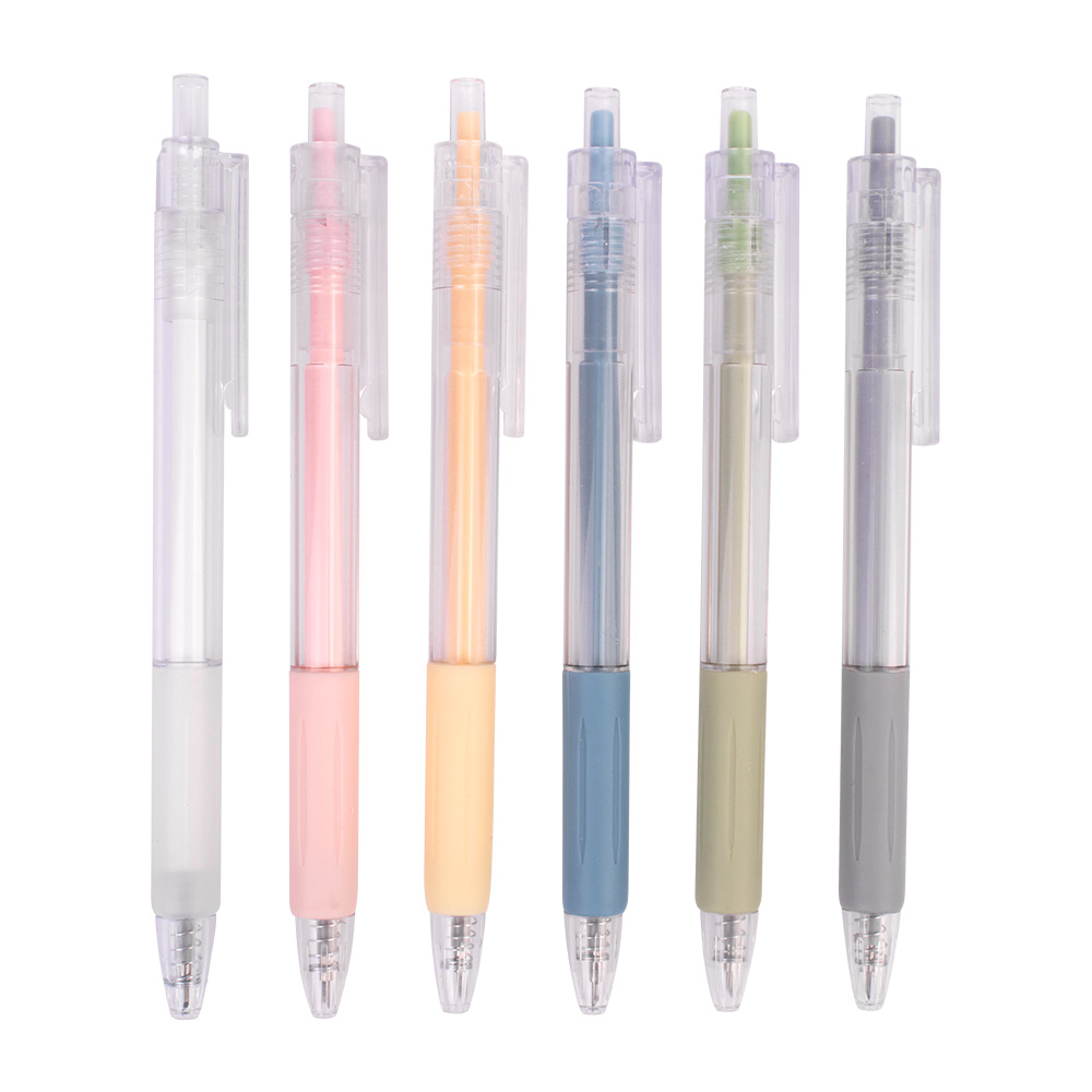 Press-type Morandi carving pen high-looking simple girl heart pen knife hand account DIY handmade pen-type paper cutter