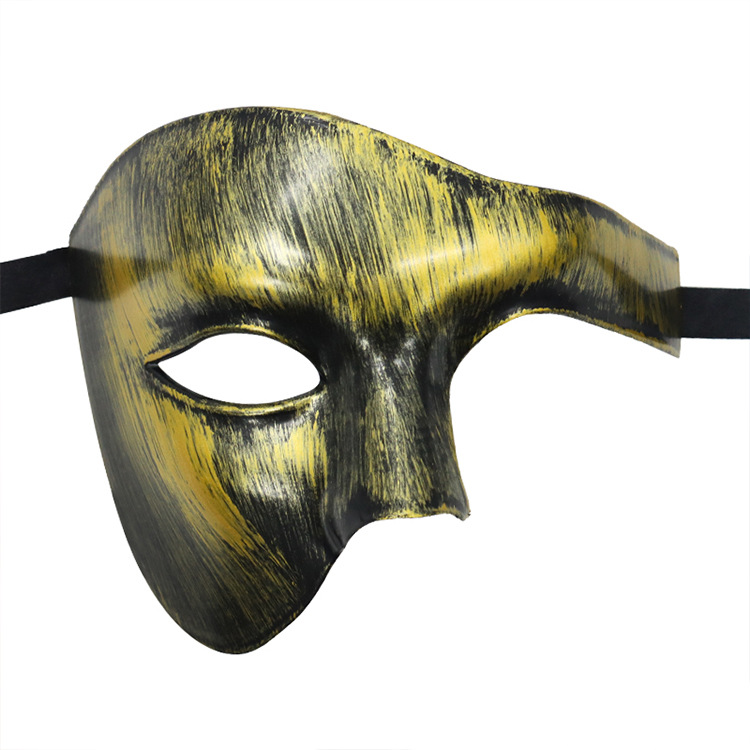 Amazon Masquerade Phantom Mask Ретро Высококачественная окрашенная маска для глаз на половину лица Маска с ручной росписью Phantom of The Opera