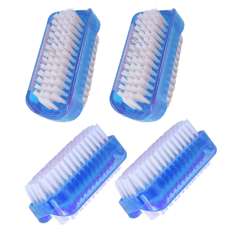 Spot wholesale plastic brush nail powder dust brush double-sided cleaning brush nail tools nail brush set shoe washing brush