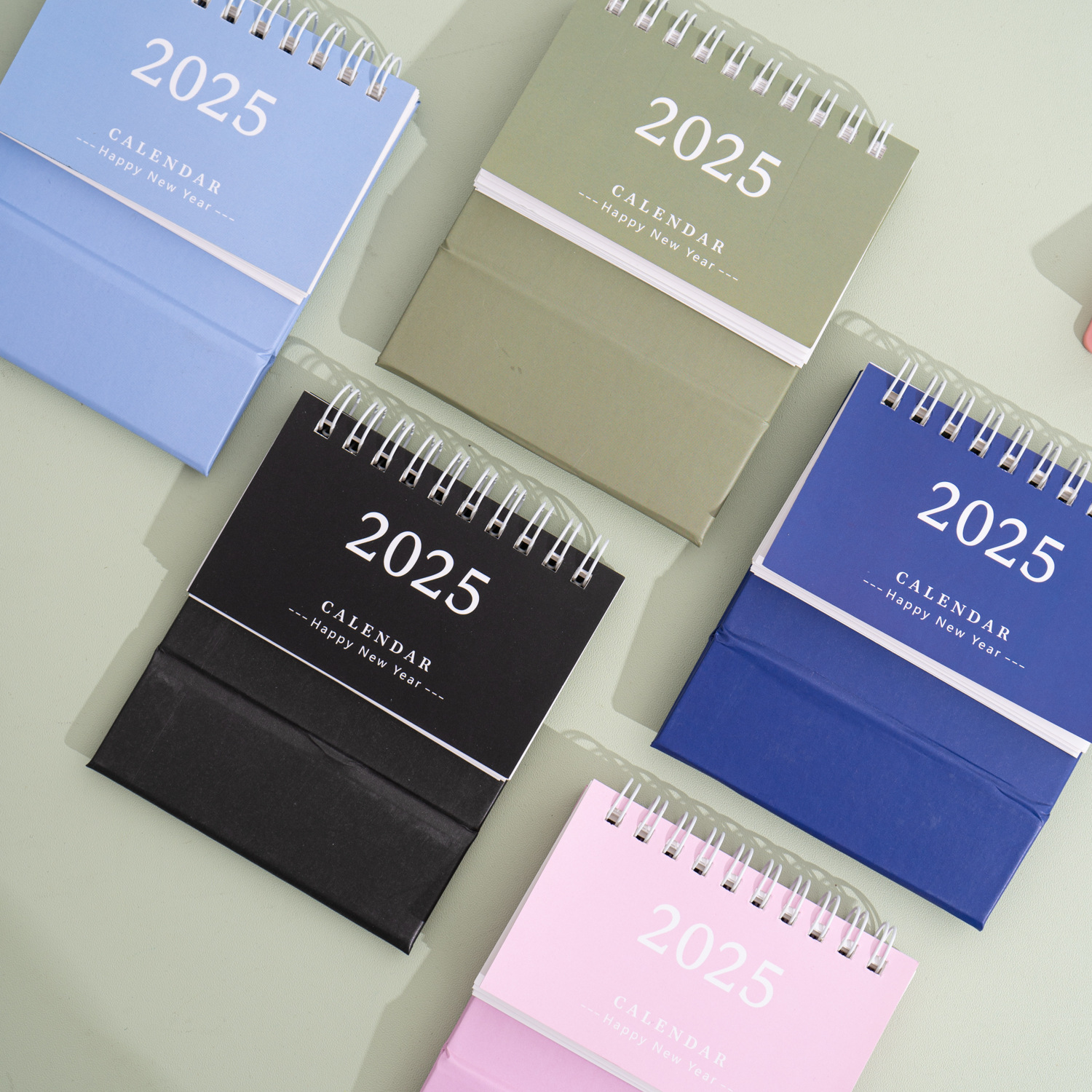Cross-border small desk calendar 2025 desk calendar mini desk calendar desktop creative decoration notepad English version calendar month calendar