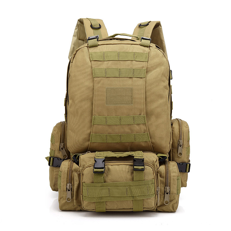 Factory wholesale multi-functional tactical mountaineering bag outdoor camouflage backpack combination bag travel bag military fan backpack