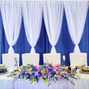 Tulle gauze mosquito net gauze curtain wedding background arch party scene layout curtain gauze fairy birthday dessert table