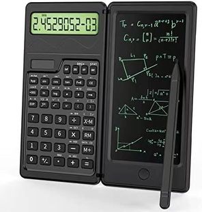 Green Idea S9AB Folding Scientific Function Solar Calculator Handwriting Board Function Calculator with LCD Handwriting