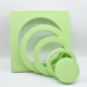 Cube circle combination pistachio green