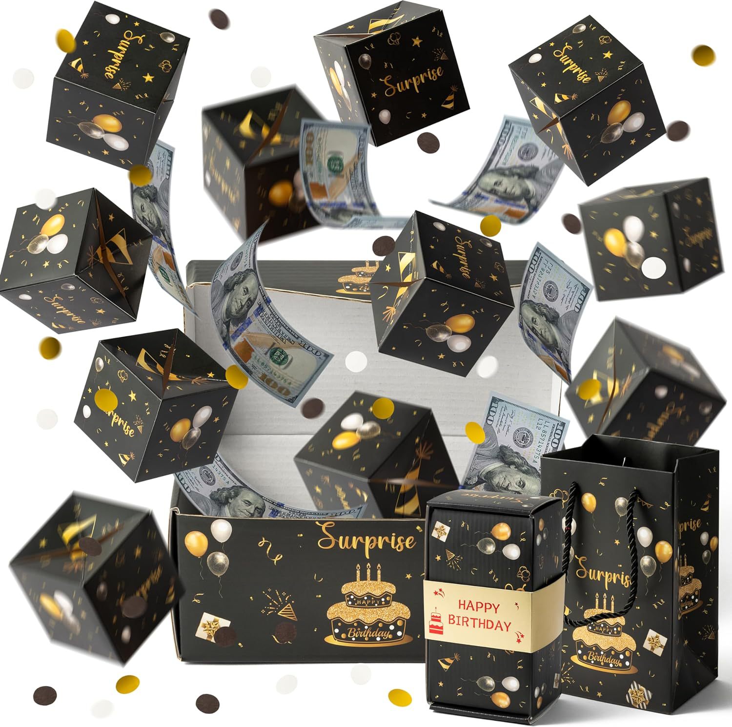 Cross-border e-commerce Amazon popular Valentine's Day surprise jump box birthday creative gift box bounce red envelope gift box