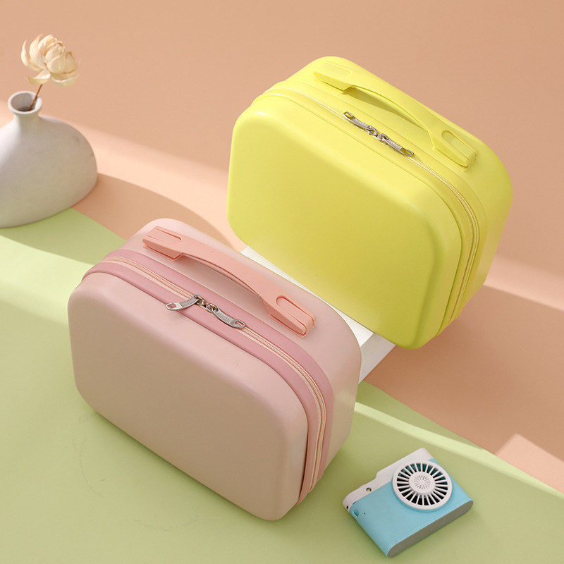Factory wholesale travel Women's Mini Portable small case 14 inch cosmetic case luggage new student light boarding
