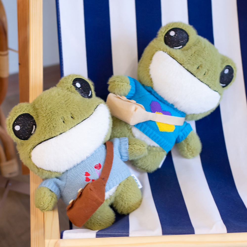 Frog doll ins Net red creative cute dressing plush doll ugly cute doll female birthday gift