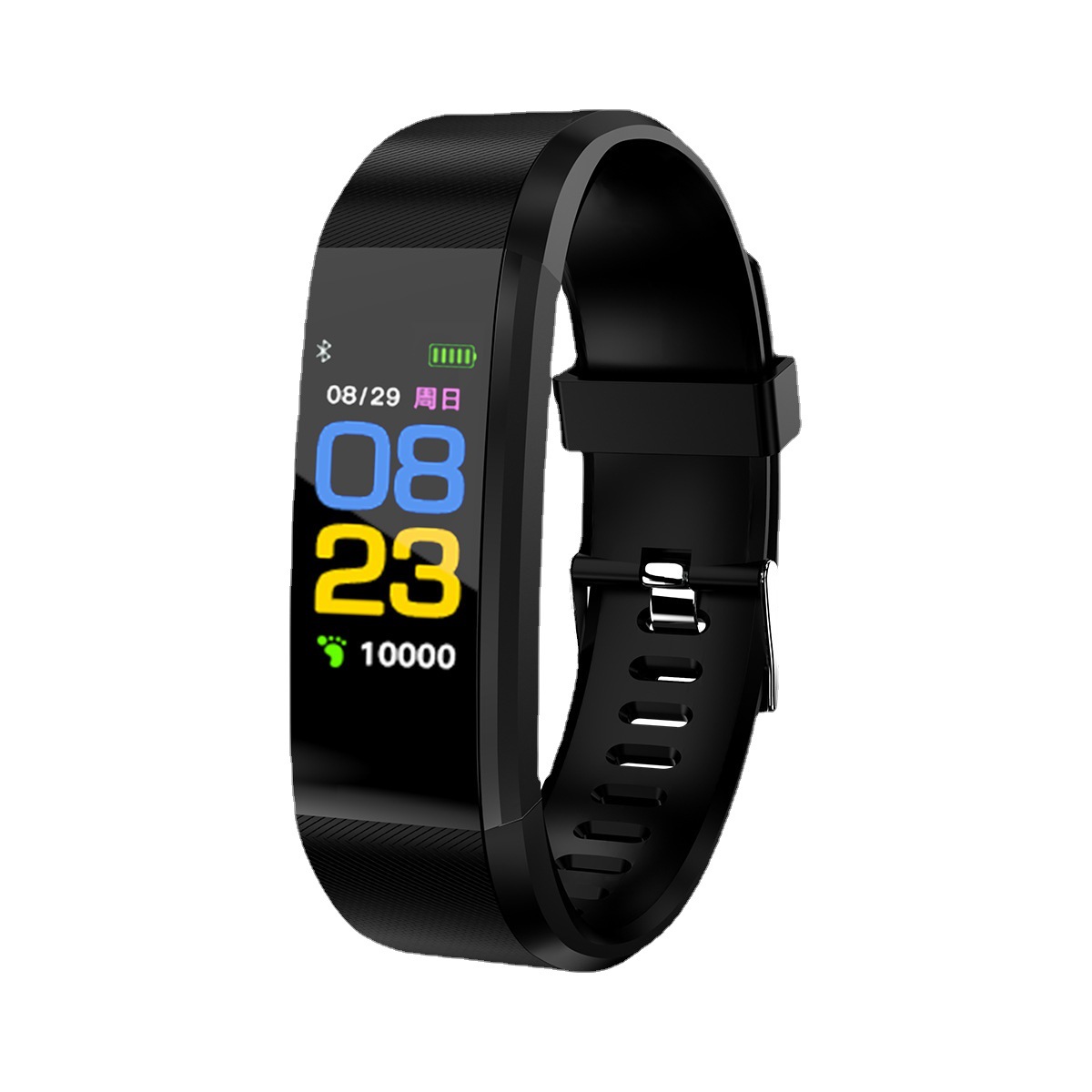 115plus color screen smart bracelet heart rate blood pressure sleep health waterproof exercise pedometer smart watch