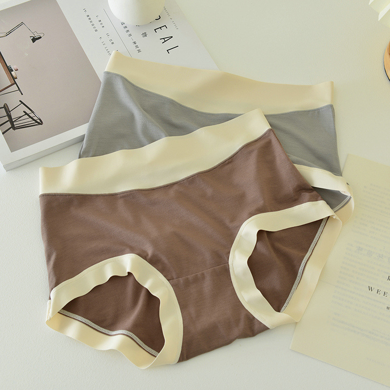 2024 new 60 modal seamless underwear ladies Japanese high waist modal breathable ladies briefs