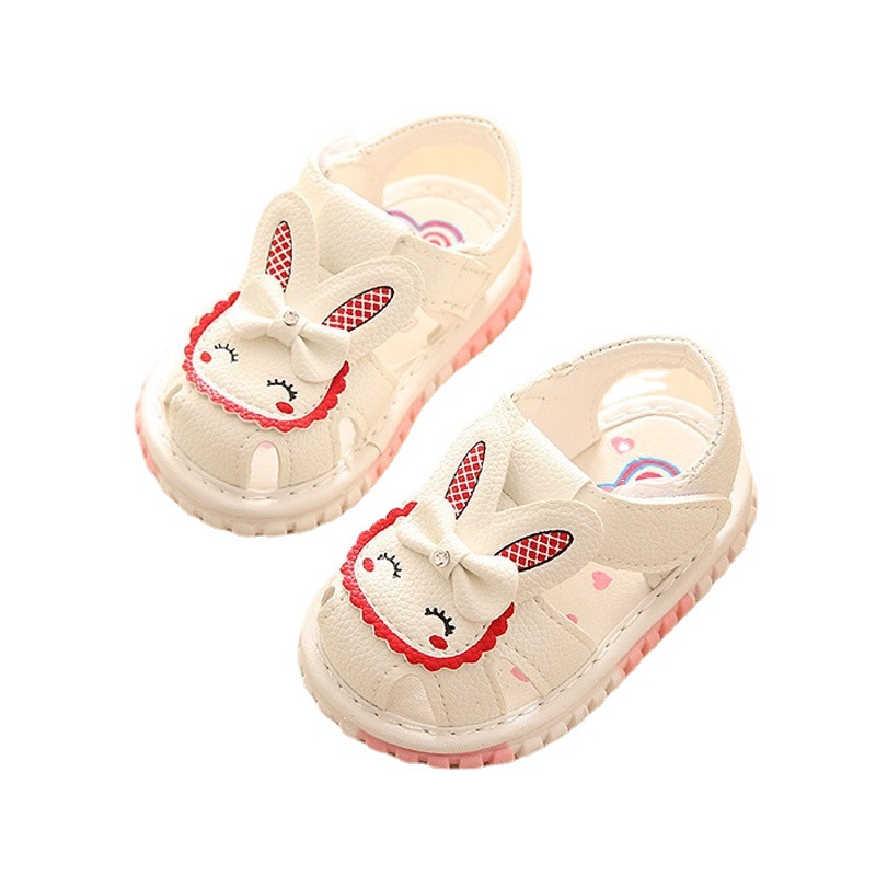 2023 Summer Baby Shoes sandals princess shoes soft soled toddler shoes children's sandals embroidered women's baby shoes 0-2 years old