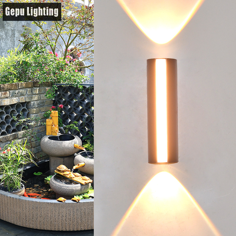 Outdoor wall lamp simple modern waterproof ABS aisle entrance garden balcony terrace exterior wall garden lamp