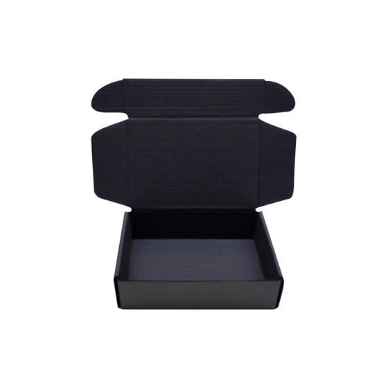 Cross-Border Black Airplane Box, Three-Layer Black Corrugated Logo Customized Clothing Intimates Logistics Express Carton