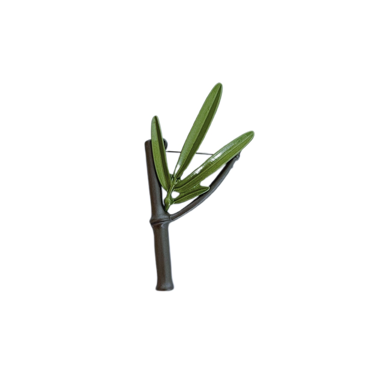 Factory wholesale retro corsage literature and art model bamboo buckle bamboo green brooch green bamboo cardigan buckle scarf pin