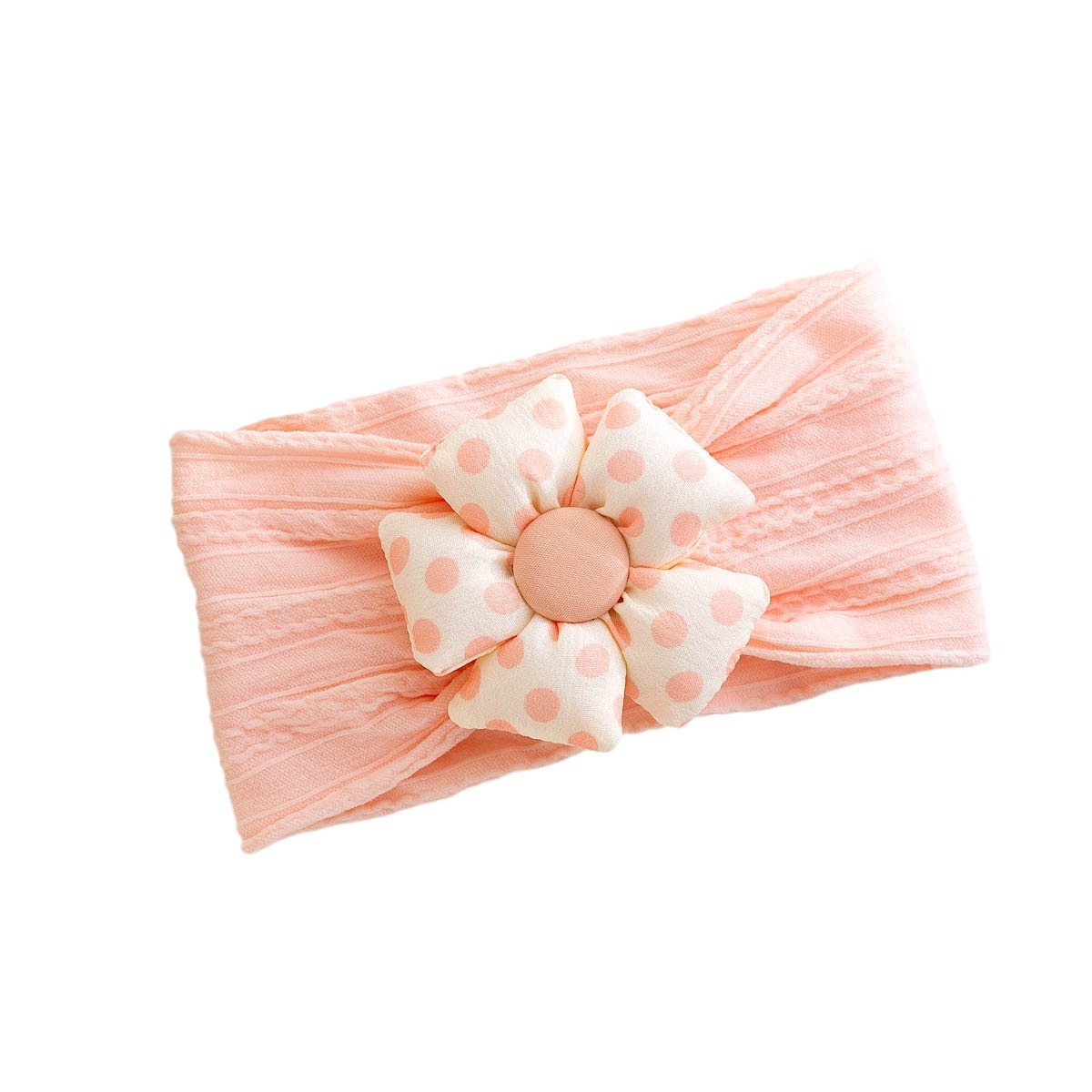 Baby Hair Band Protecting Fontanelle Pure Cotton Headband Flowers Newborn Baby Girl's Hair Wool Hat Hair Accessories