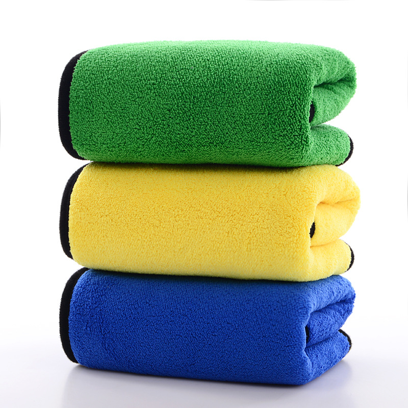 Car wash towel car towel double-sided thickened coral fleece car towel microfiber car cleaning beauty cloth
