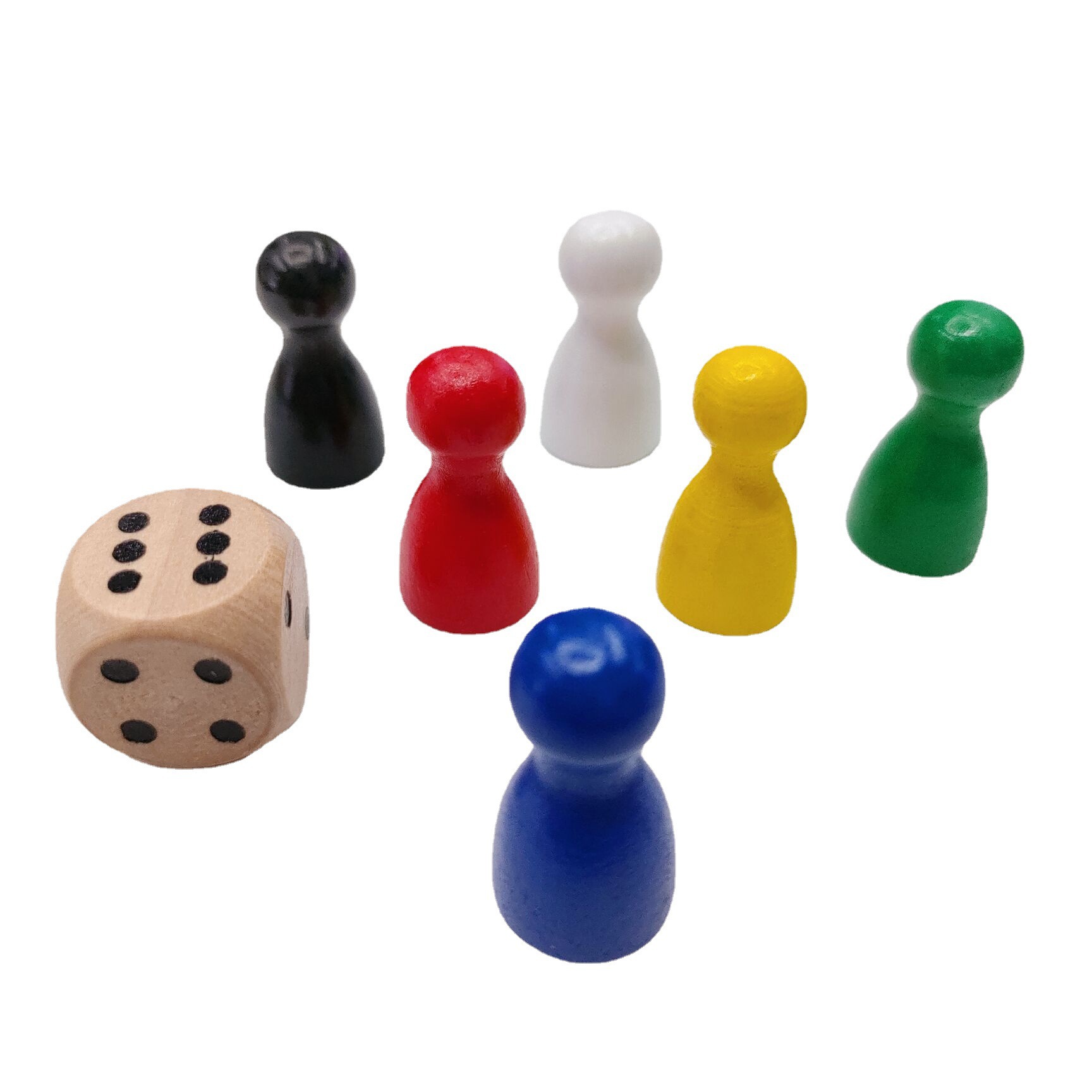 Youheng Wooden Chess Wooden Dice Chess Set Humanoid Chess Board Game Accessories Wooden Checkers Flying Spot