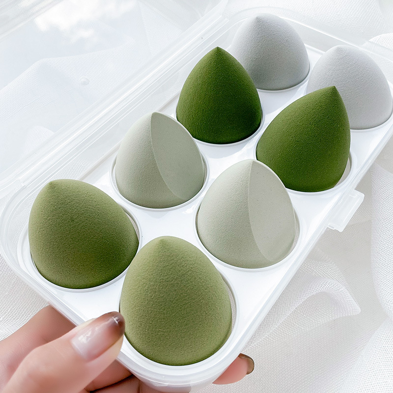 Beauty egg no powder storage box sponge egg super soft giant soft air cushion powder puff makeup egg wet and dry dual-use makeup egg