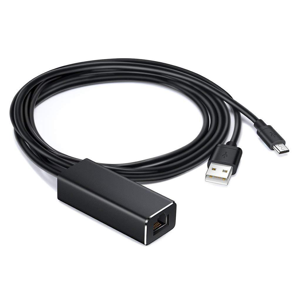 Сетевая карта Micro USB 100 м Сетевой порт Android для RJ45 Источник питания USB Мобильный телефон Телевизионное сетевое подключение плюс зарядка