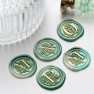 Letter series copper head fancy Korean European rose English letter paint seal Head Factory wholesale
