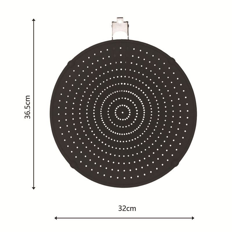 Amazon限定 折りたたみ式シリコン油分離ネット ステンレス鍋蓋 12.5インチ 油はね防止バリアボード|undefined