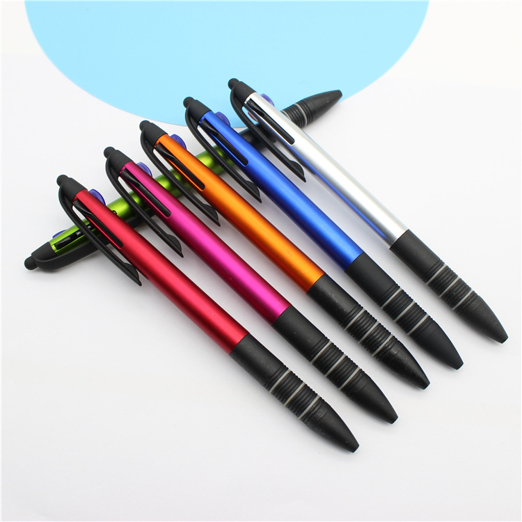 Factory direct three-color stylus multi-color ballpoint pen three-color touch capacitive pen multi-function 3-color touch screen pen