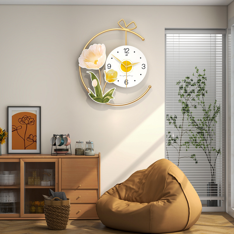 Fashion creative clock wall-mounted Home modern minimalist clock living room hallway dining room background decoration wall clock art