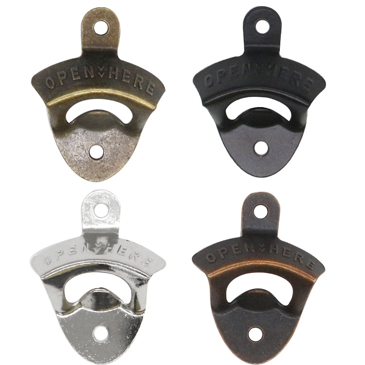 Zinc Alloy Bottle Opener Creative Retro Wall-hung Beer Bottle Opener Wall-hung Bottle Opener Can Opener