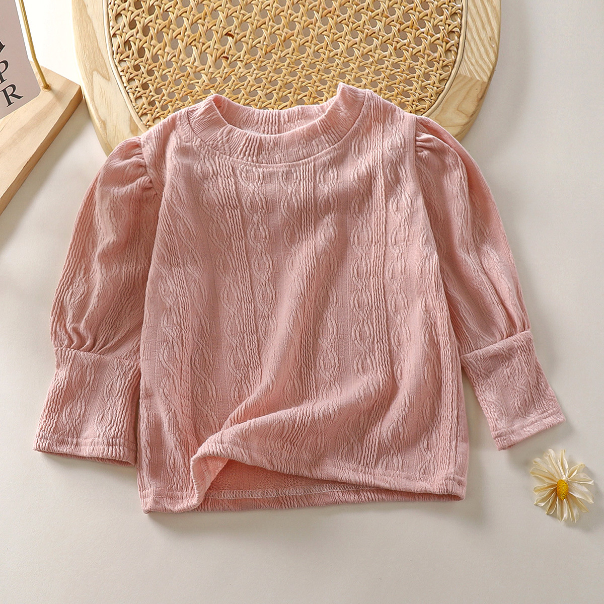 Girls' long-sleeved T-shirt autumn clothes spring and autumn baby children's clothing baby children's inner undershirt autumn top wholesale