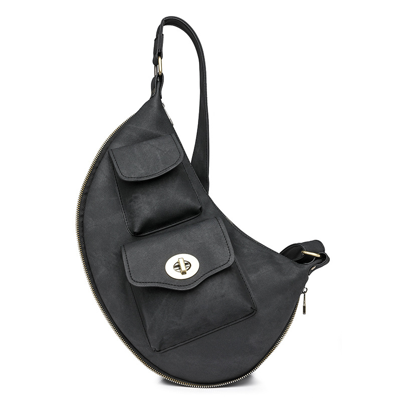 Cross-border large-capacity ladies bag PU bag new European and American ladies bag ladies waist bag chest bag wholesale