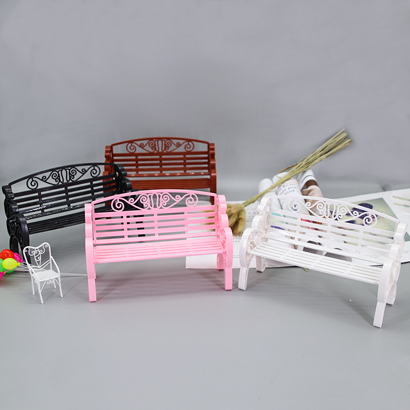 Girl's toy Park Chair 6 points furniture Yangwa shooting props lying long babi soldier doll doll accessories 85g