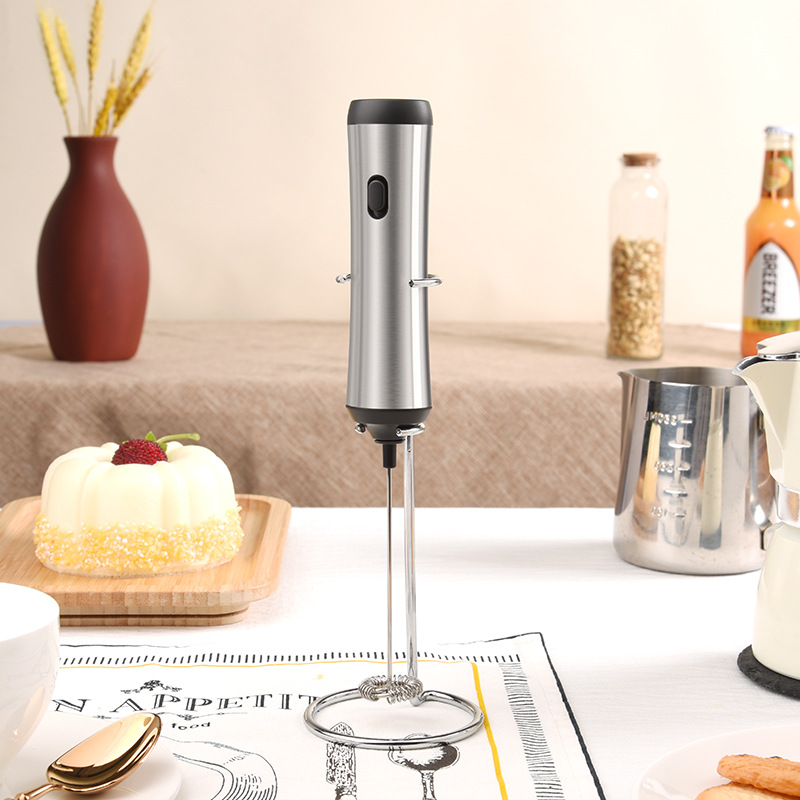 Factory wholesale rechargeable milk beater Amazon new handheld milk frother TypeC lithium rechargeable milk beater