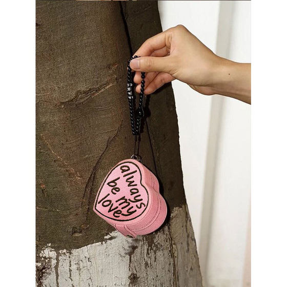 Heart-shaped cake mini jewelry box vintage Denim portable ring jewelry storage travel gift