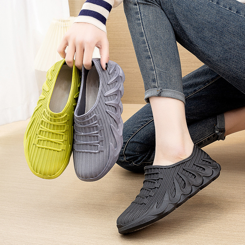 Waterproof Shoes for Men and Women Couple Summer Shallow Mouth Rain Shoes Four Seasons Spring and Autumn Low-cut Fashion Non-slip Wear-resistant Comfortable Lightweight