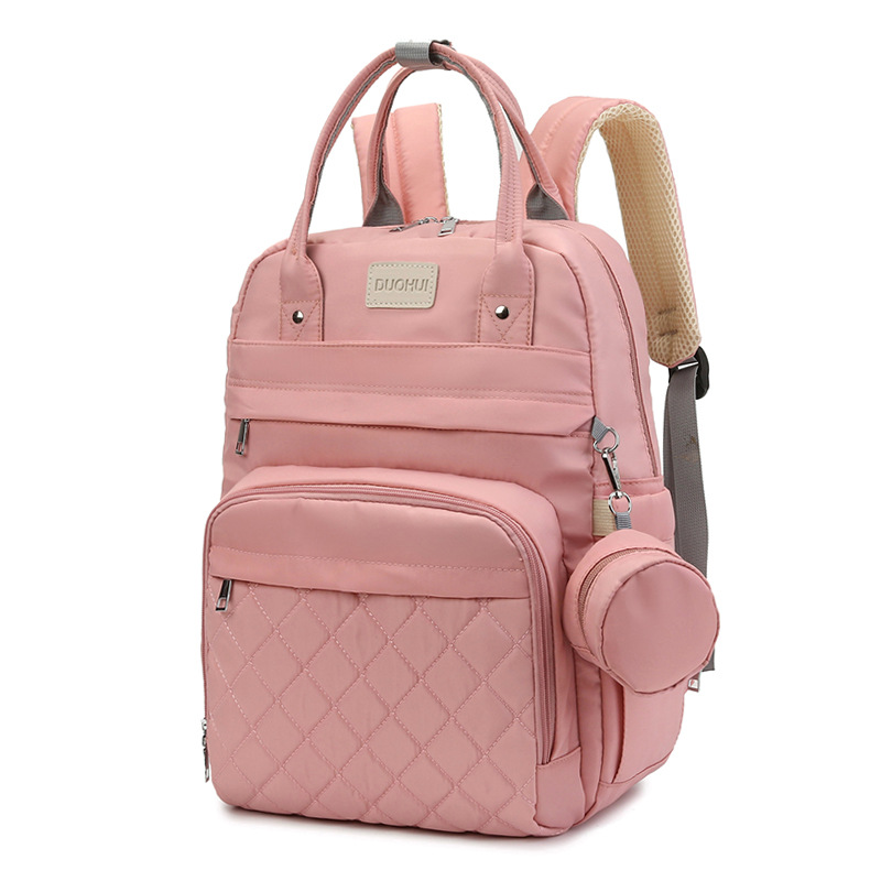 New Cross-border Exclusive Mummy Bag Backpiece Diaphragm Pad Large Capacity Insulation Lightweight Baby Bag Set LOGO Backpack