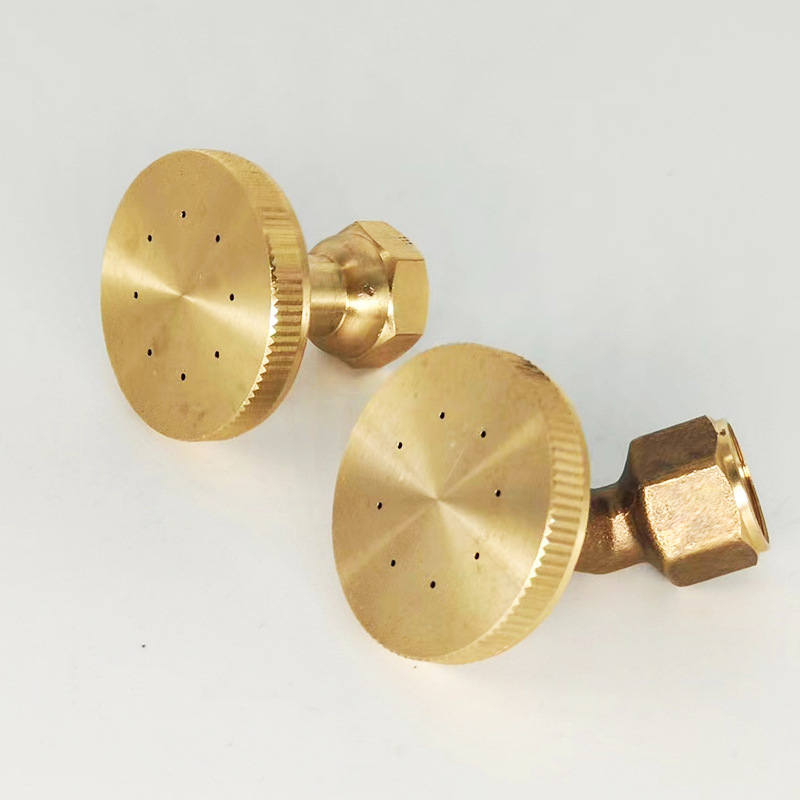 Garden Atomization Nozzle all copper eight-hole adjustable straight curved nozzle greenhouse fruit and vegetable agricultural spraying delicate nozzle