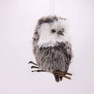 Christmas decoration pendant plug-in Harry Potter simulation owl garden gardening pendant decoration static model