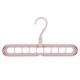 Nine-hole Hanger Internet Celebrity Multifunctional Foldable Magic 9-hole Hanger Creative Shake Tone Same Style Plastic Storage Rotating