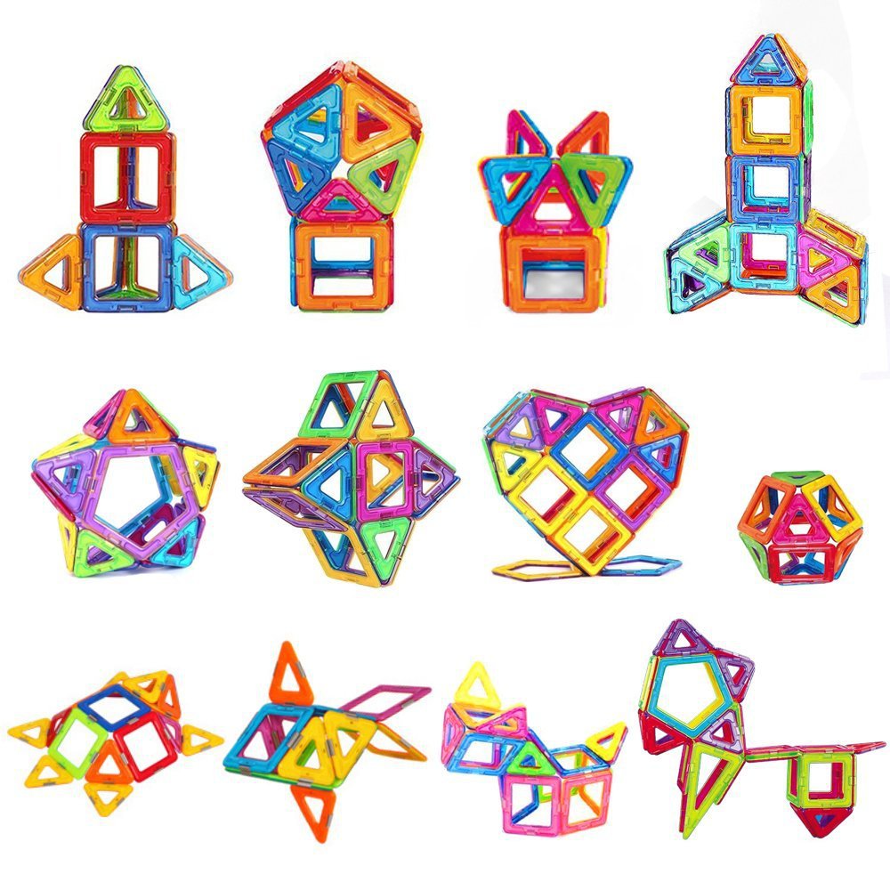 Factory direct magnetic piece building blocks set DIY creative building blocks assembled educational children play magnetic building blocks
