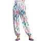Summer Women's Cotton Silk Bloomers Adult Anti-mosquito Pants Beach Pants Artificial Cotton Casual Loose Cotton Silk Pants