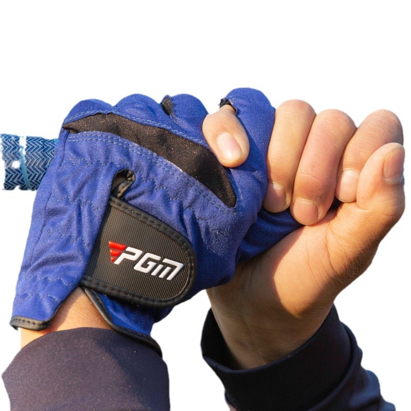 PGM golf gloves men's microfiber Velcro non-slip soft and comfortable sweat-absorbent breathable gloves spot wholesale