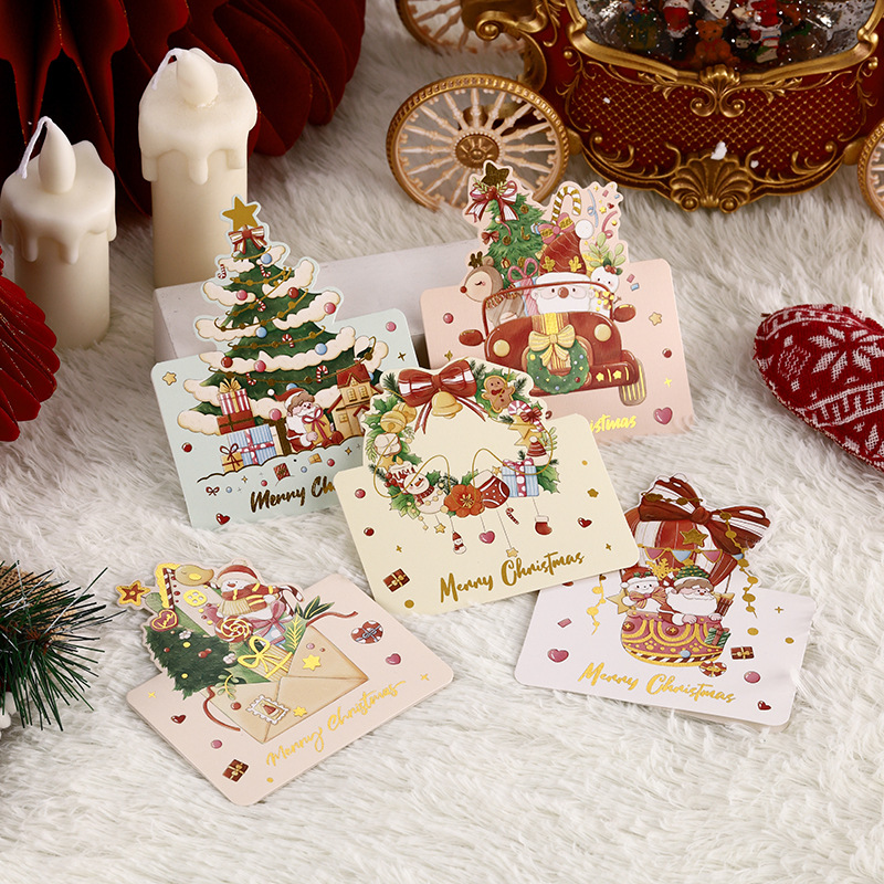 Amazon Christmas bronzing greeting card gift card gift shop Gift Card Factory wholesale blessing message card