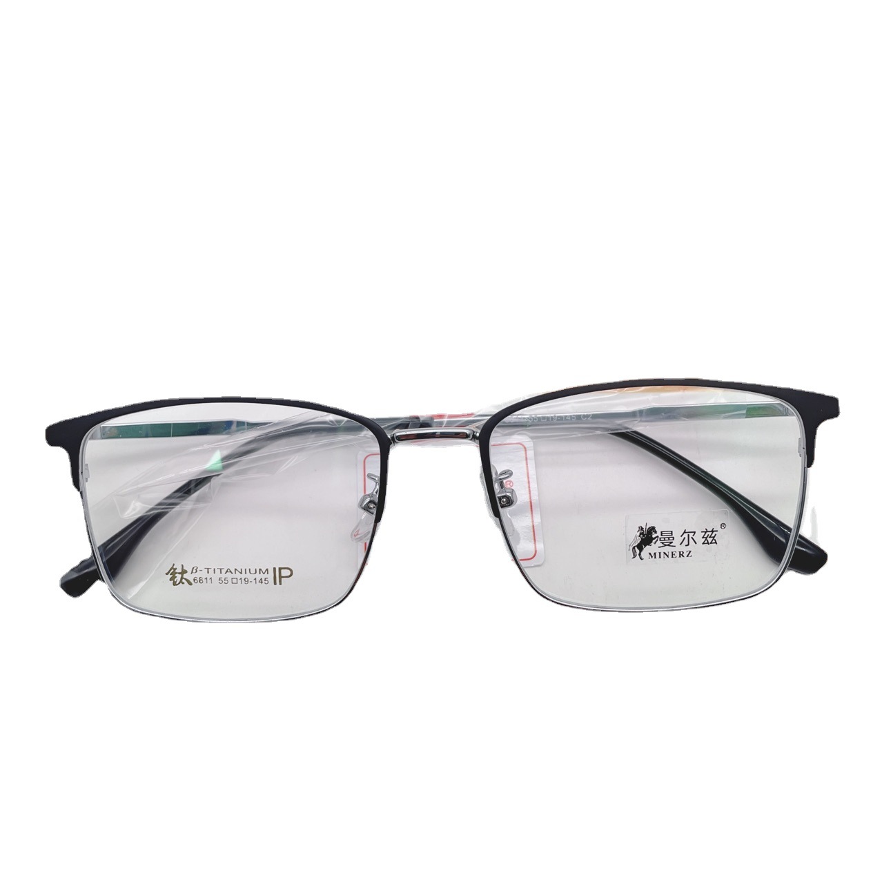 Shenzhen men's business pure titanium glasses frame full frame eyebrow glasses frame B titanium eyebrow eye frame wholesale