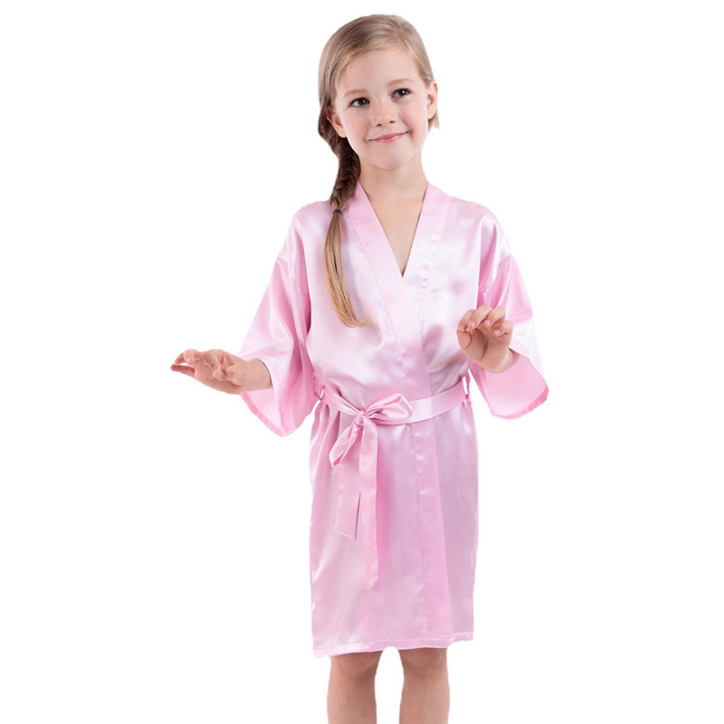 Cross-border Children's Long Bronzing Flower Girl Wedding Flower Girl Thin Sleeve Cardigan Morning Gown