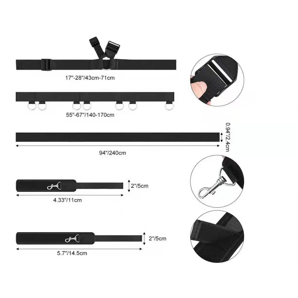 Amazon Explosions SM Sex Toy Couple Bed Binding Belt Plush Hand and Foot Handcuffs Tuning Toy Set