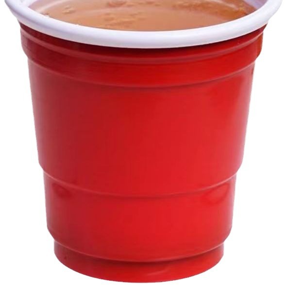 Одна чашка PS58ml2oz одноразовая пластиковая двухцветная чашка Вечеринка бокал для вина свадебные тосты игра Кубок жертвы