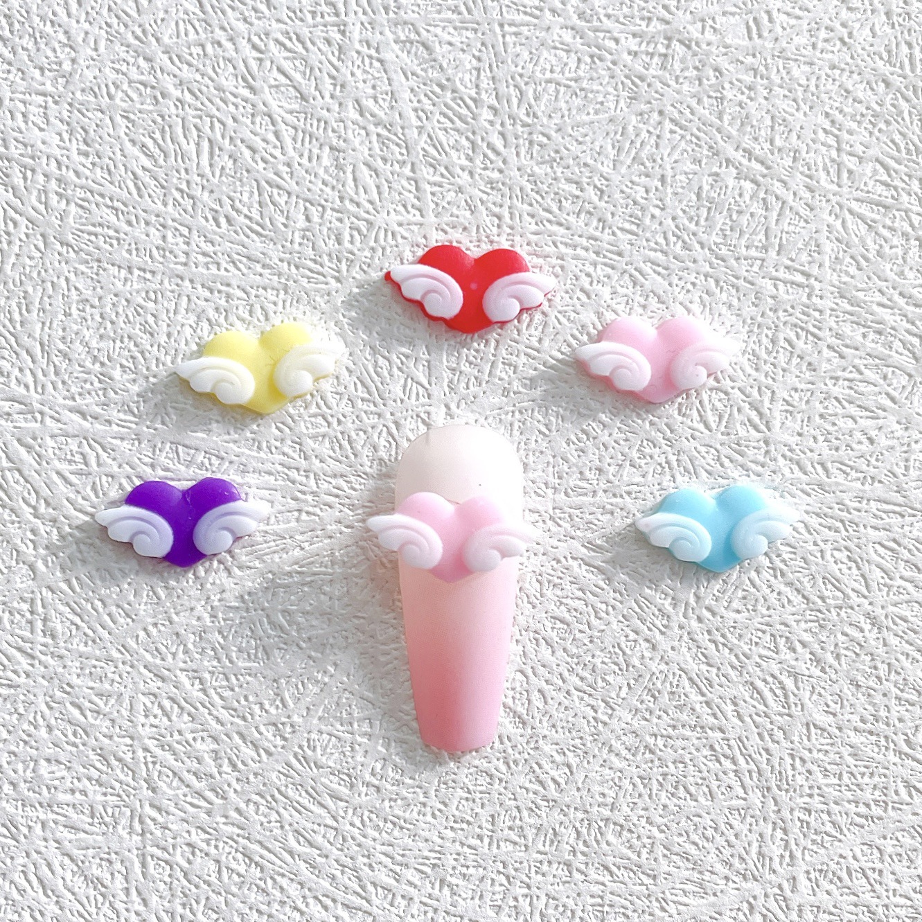 New Spot Luminous Love Angel Wings Nail Art Jewelry Fantasy Angel Wings Hairpin diy
