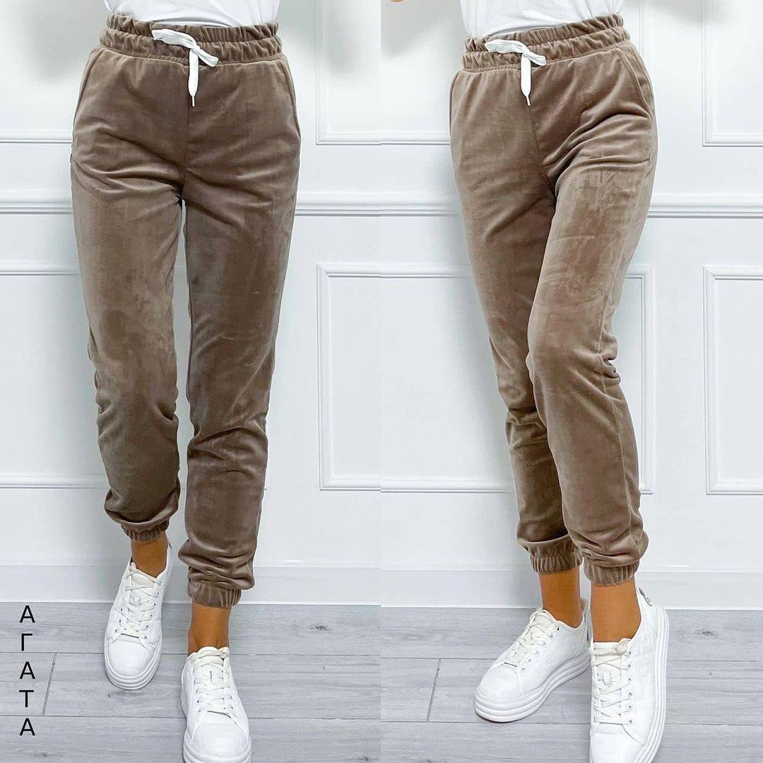 2023 European and American cross-border autumn and winter versatile ankle-tied women's elastic waist lace-up Korean velvet casual pants sports pants