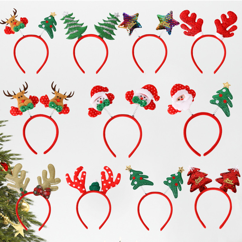 Amazon新品クリスマスカチューシャクリスマスヘラジカヘッドバックル鹿の角カチューシャクリスマス装飾パーティードレス頭飾り|undefined