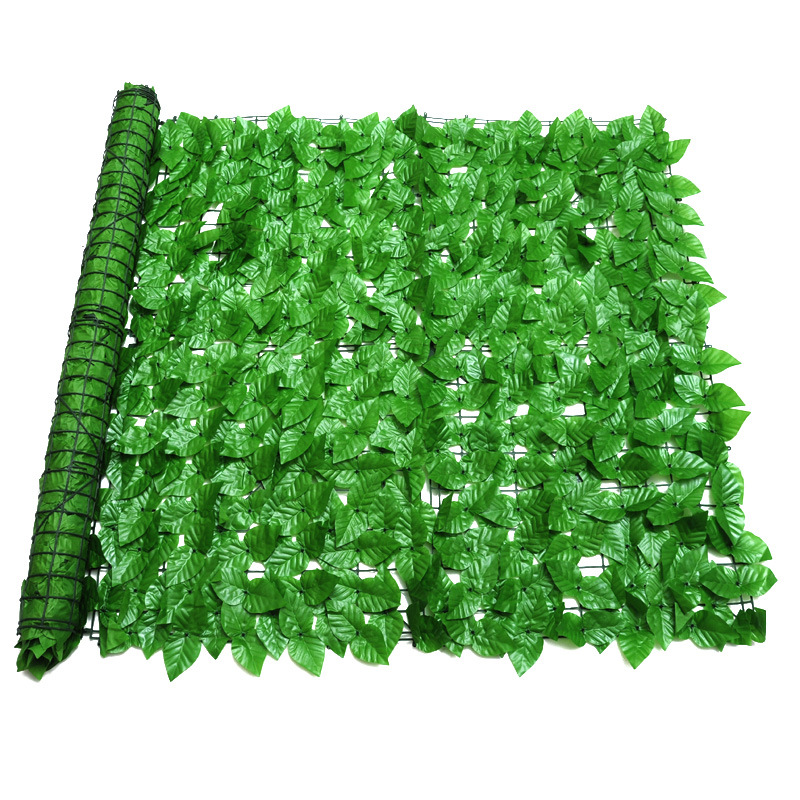 Simulation plant wall plastic leaf outdoor courtyard garden decoration green leaf simulation fence artificial green plant fence